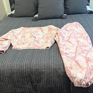 Abercrombie & Fitch Pink Camo Sunday Set